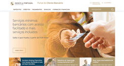 Desktop Screenshot of clientebancario.bportugal.pt